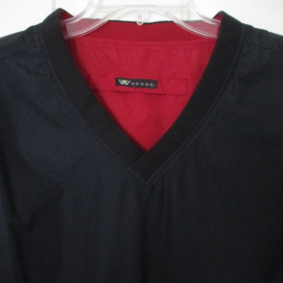 Wedge Mens Sleeveless Black Pullover Golf Wind Vest - Size XXL - Picture 2 of 2